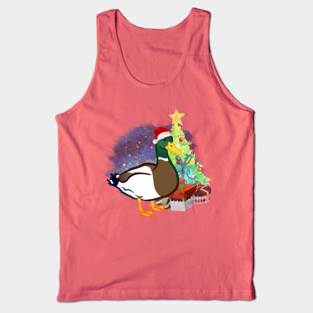 A Duck Christmas Tank Top by tribbledesign